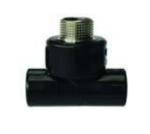 HDPE Fusion Brass Male Threaded Tee